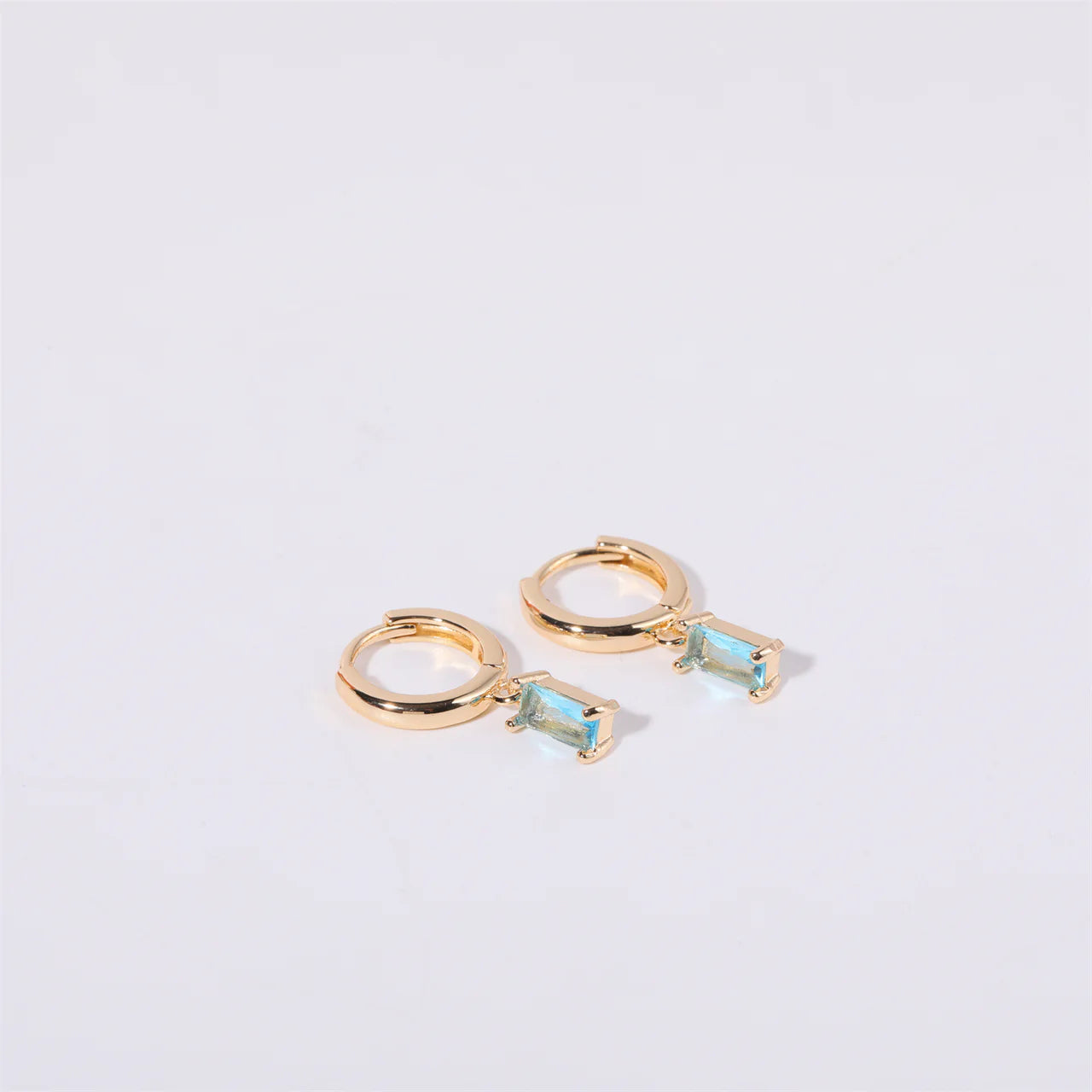 Aria Birthstone Huggies Earrings