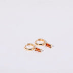 Aria Birthstone Huggies Earrings