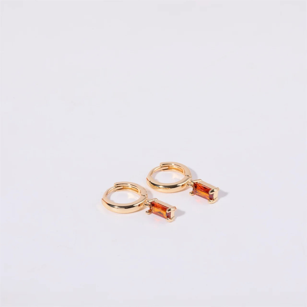 Aria Birthstone Huggies Earrings
