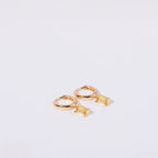 Aria Birthstone Huggies Earrings