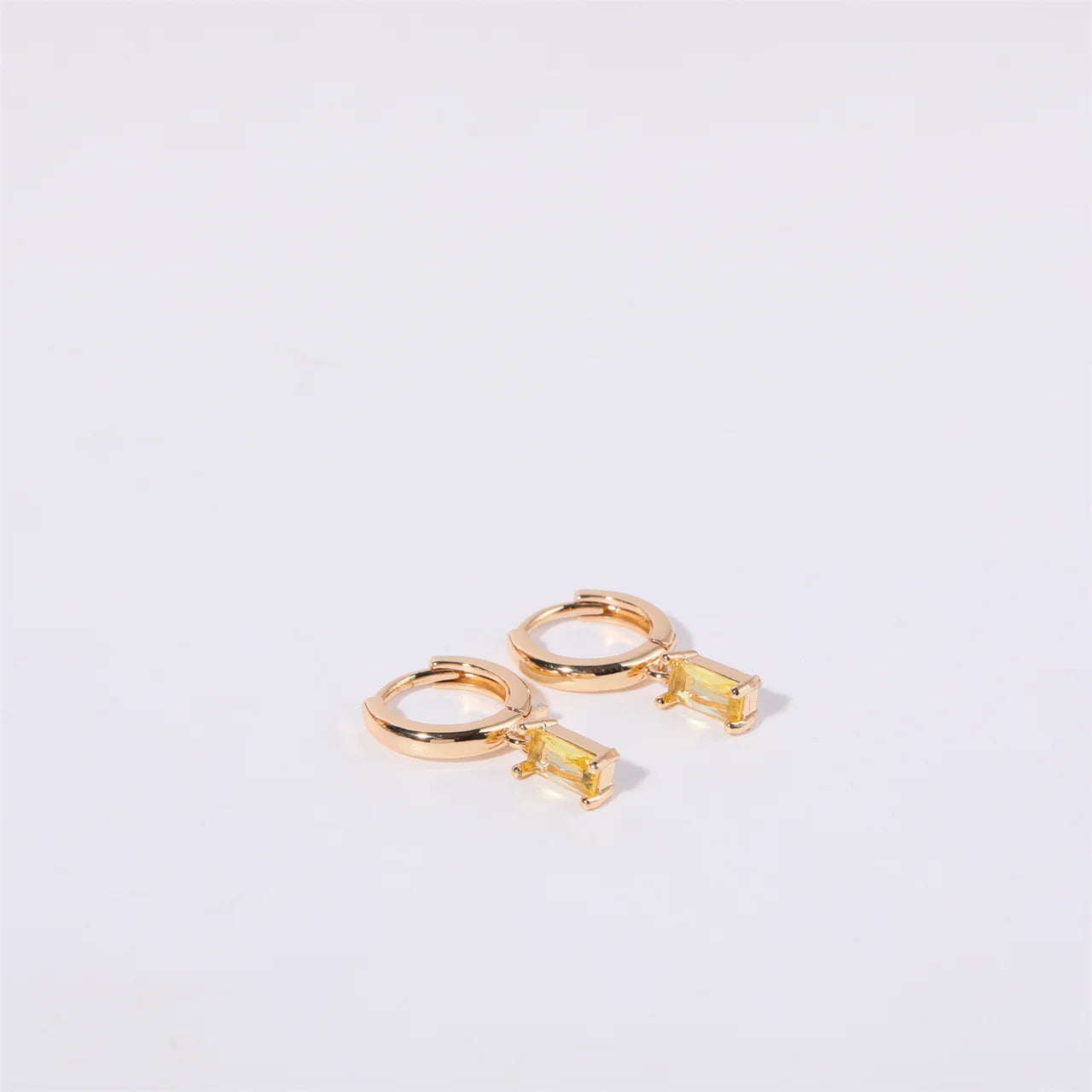 Aria Birthstone Huggies Earrings