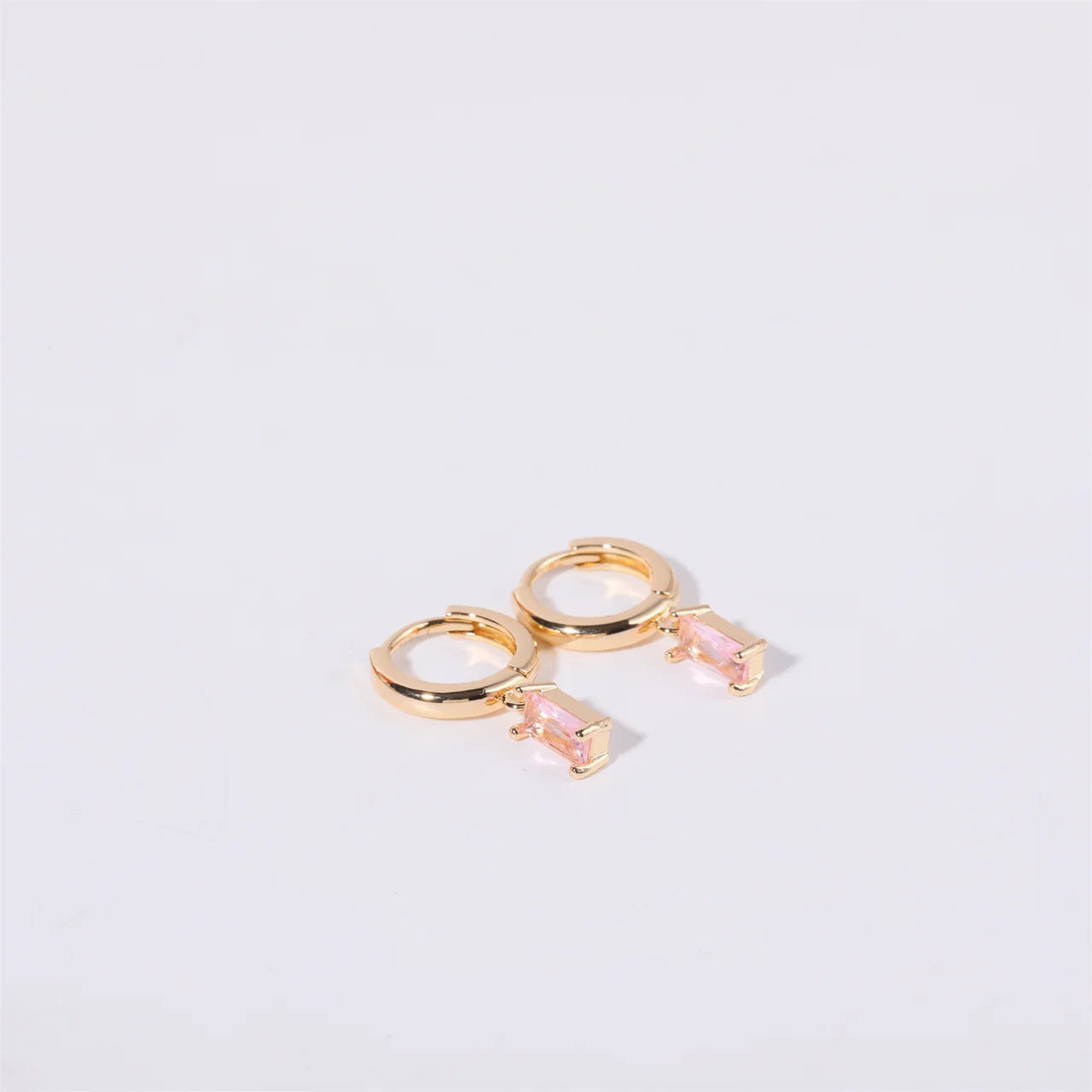 Aria Birthstone Huggies Earrings