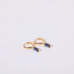 Aria Birthstone Huggies Earrings