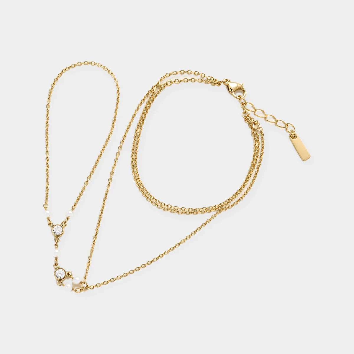 Celestine Crystal Hand Chain