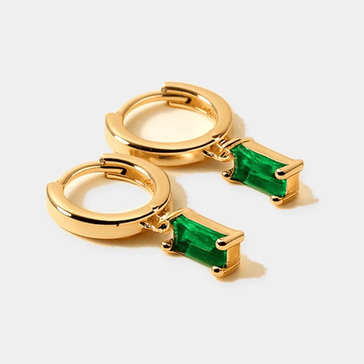 Aria Birthstone Huggies Earrings