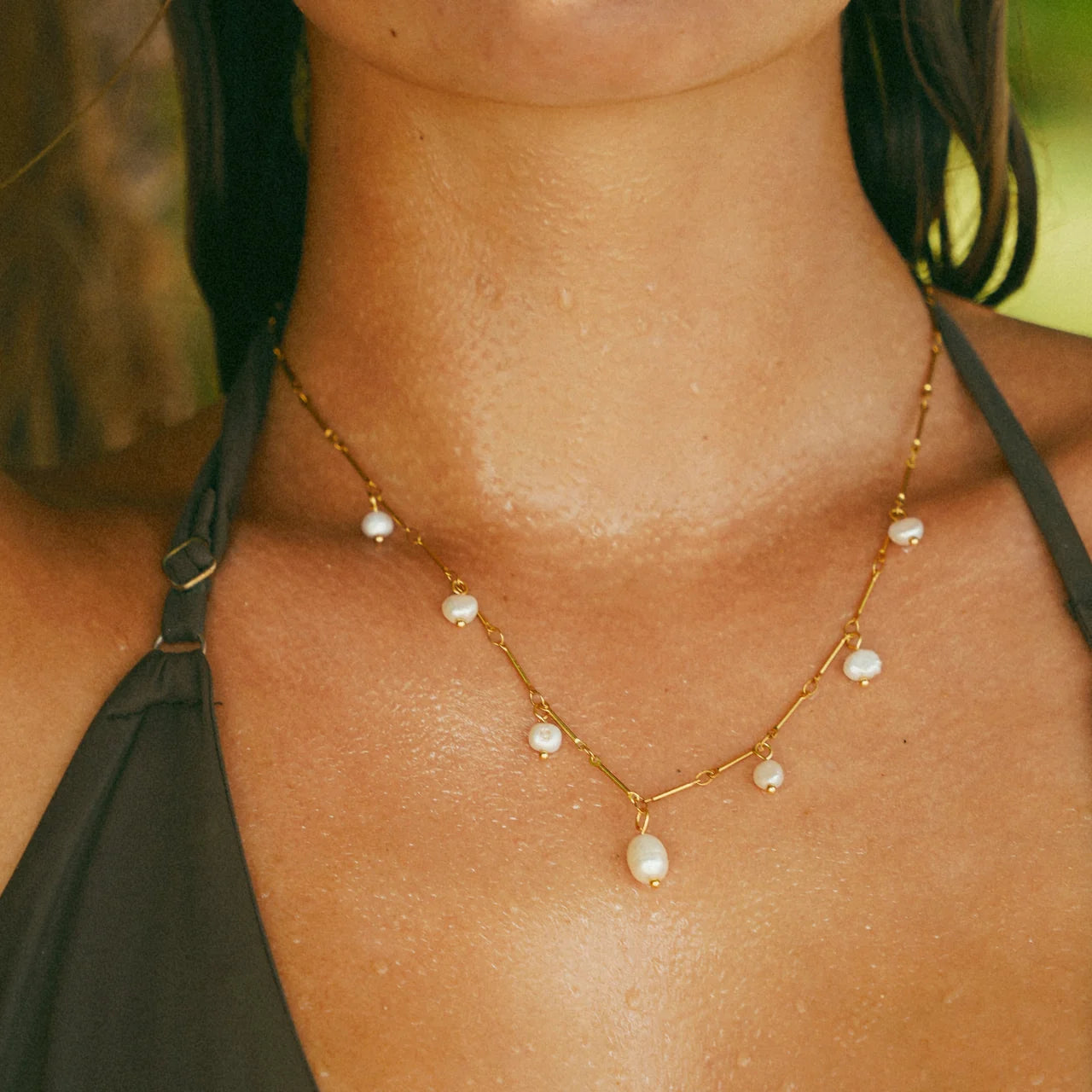 Mykonos Pearl Necklace