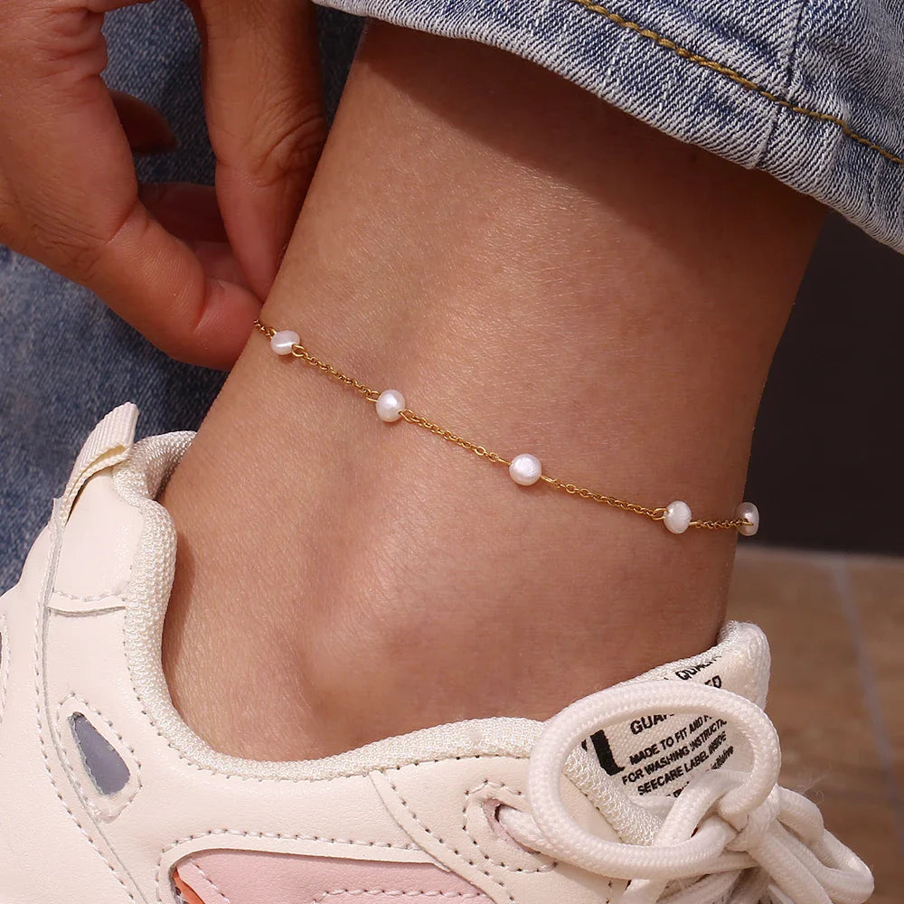 Venice Pearl Anklet