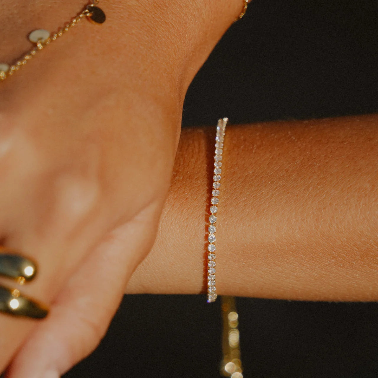 Talia Adjustable Tennis Bracelet