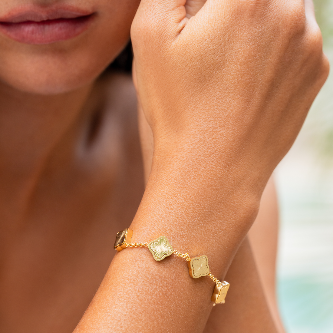 Celine Clover Bracelet - Green