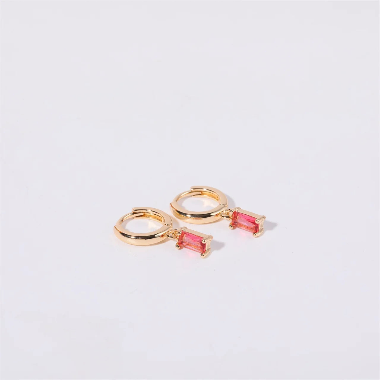 Aria Birthstone Huggies Earrings