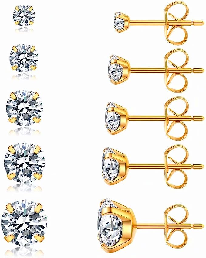 Celestia Stud Set (Set of 5 Pairs)