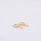 Aria Birthstone Huggies Earrings