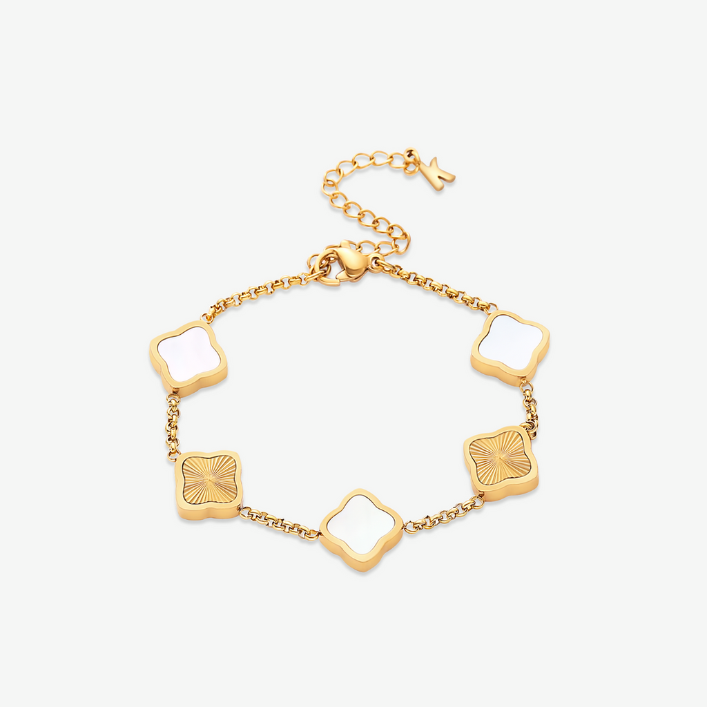 Celine Clover Bracelet - Gold