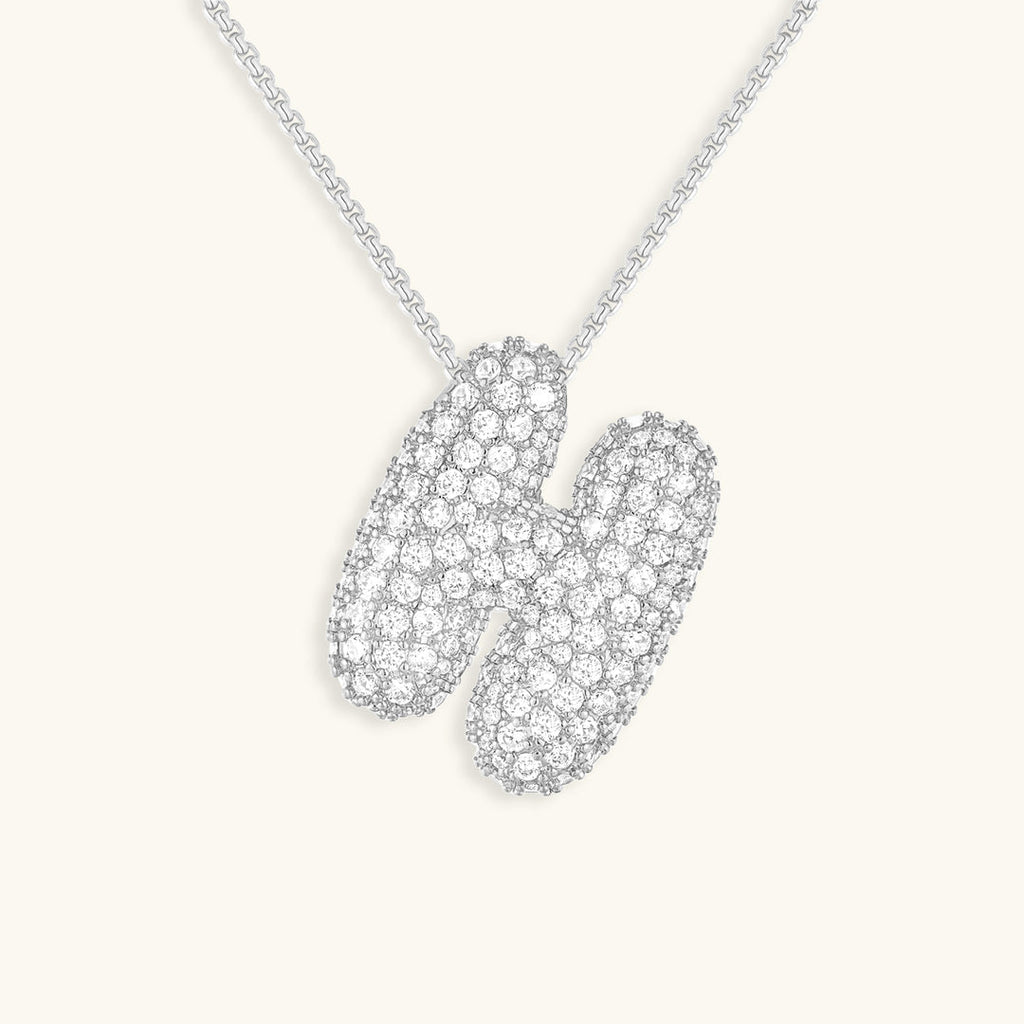 Hailey Bubble Initial Necklace