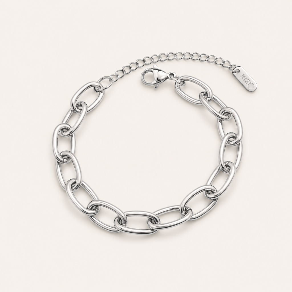 Tulum Chunky Paperclip Bracelet