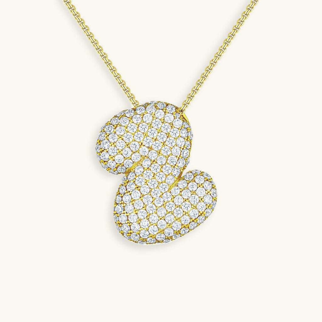 Hailey Bubble Initial Necklace